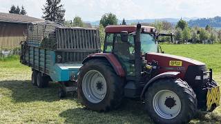 Heuernte beim Lohnunternehmer vom Kammschwader bis zum Heukran 🇨🇭