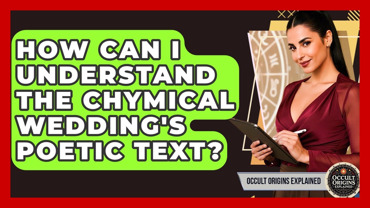 How Can I Understand The Chymical Wedding's Poetic Text? - Occult Origins Explained