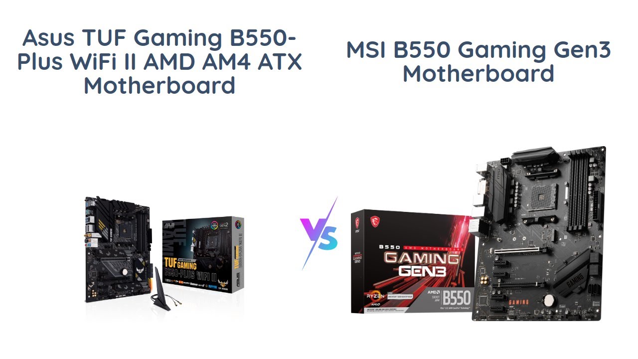 ASUS TUF GAMING B550-PLUS (WI-FI) AM4 ATX AMD Motherboard 