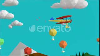 After Effects Template #23 - Flying Airplane Intro - Good For Your Job