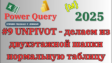 Полезный трюк с UNPIVOT в Power Query #эксель #powerqueryeditor #обучениеперсонала #exceltricks