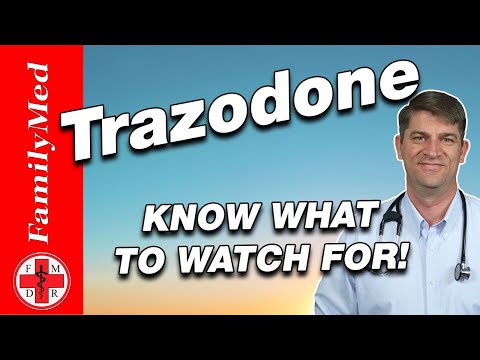 Video: Trazodonas Gali Padėti žmonėms, Kenčiantiems Nuo Nerimo, Kai Kiti Vaistai To Nedaro