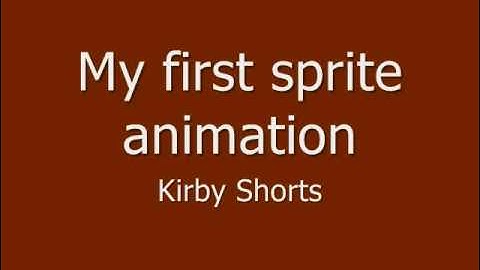 My first sprite animation: A kirby short