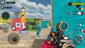 Squid Game FPS Shooting Games 3D Max All Levels Mobile Gaming Update Gameplay