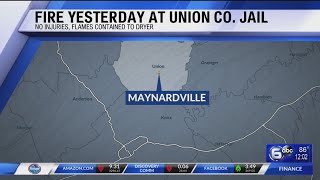 Union County Jail evacuated after laundry room fire