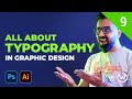 09 | Learn all about Typography | How to choose fonts in Graphic Design Tutorial | Waleed Mushtaq