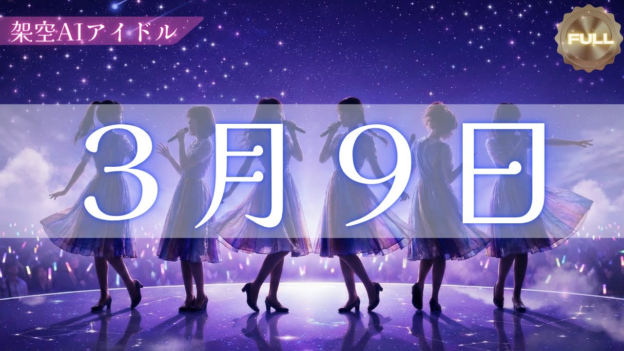 【レミオロメン】3月9日｜「穏やかに流れる愛のある日常」｜存在しないAIアイドル