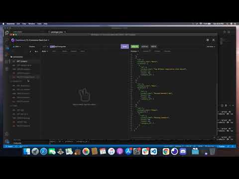 E-Commerce Backend using Insomnia