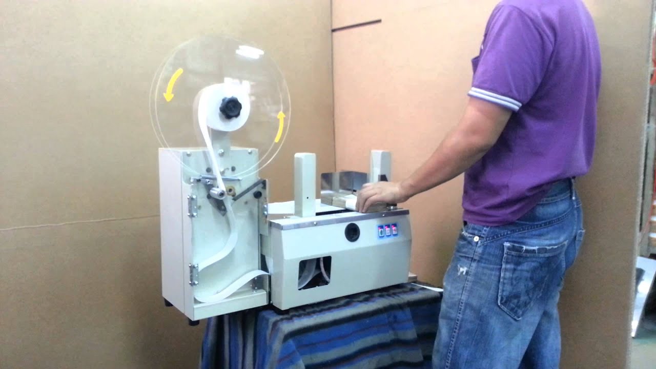 Bandpack auto banding machine TZ 889 White tape 40mm www.bandpack.com ...