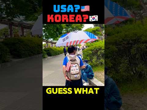 A Korean Protest. A U.S. Flag.