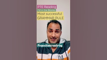 Most successful Grammar Rule in PTE Reading | PTE Tips and Tricks | PTE Reading Tips