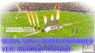 Football Manager 2022 - Sezon sonu | veri merkezi analizi | maç motoru #footballmanager2022