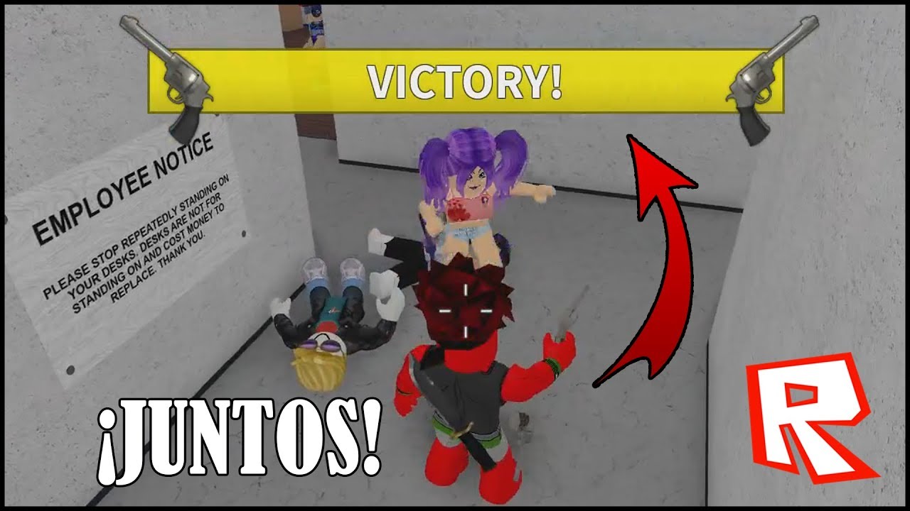 Primera Vez En Roblox Murder Mystery 2 Victoria En Equipo Con - roblox murder mystery 2 la falsa pistola youtube