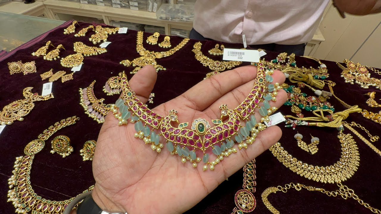 Chickpet Bangalore wholesale jewellery collection choker necklace