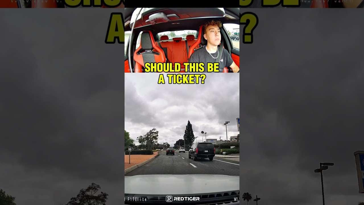Does THIS deserve a TICKET?! #cars #carshorts #carcontent #dashcam #cops