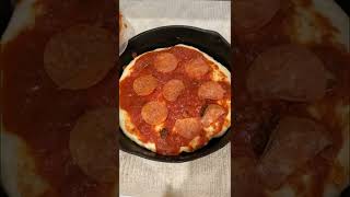 Best Pizza Made in a cast Iron pan baked