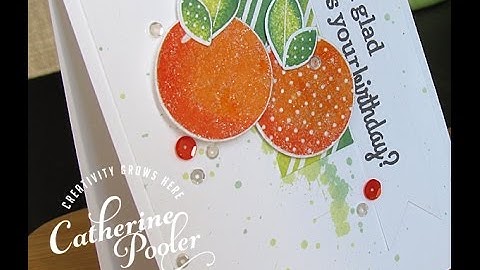 Reverse Confetti Fresh and Fruity Oranges Rock and Roll Technique with Catherine Pooler