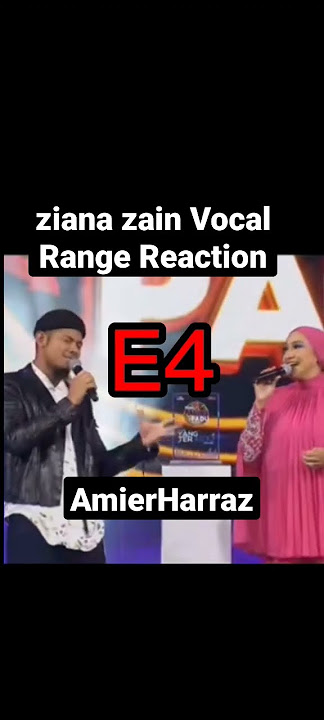 ziana zain - isabella vocal range reaction