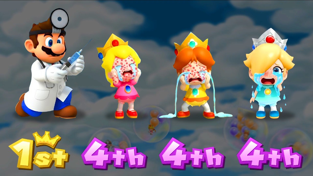 Mario Party 9 Dr. Mario vs Baby Princesses on Master CPU – Total Minigame Chaos!