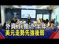 外資"兵推"下半年 美元先強後弱.亞股仍看AI 外資皆唱衰黃金 下半年最低目標價4450美元｜非凡財經新聞｜20260702
