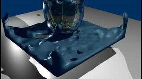 Blender 3D my first fluid simulation