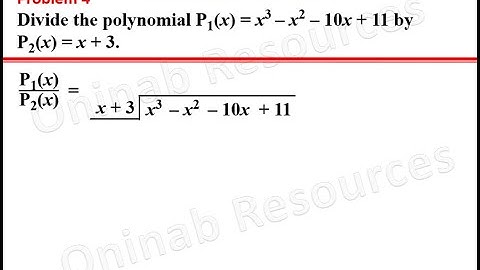 Polynomials: Part 2-Multiplication and Division