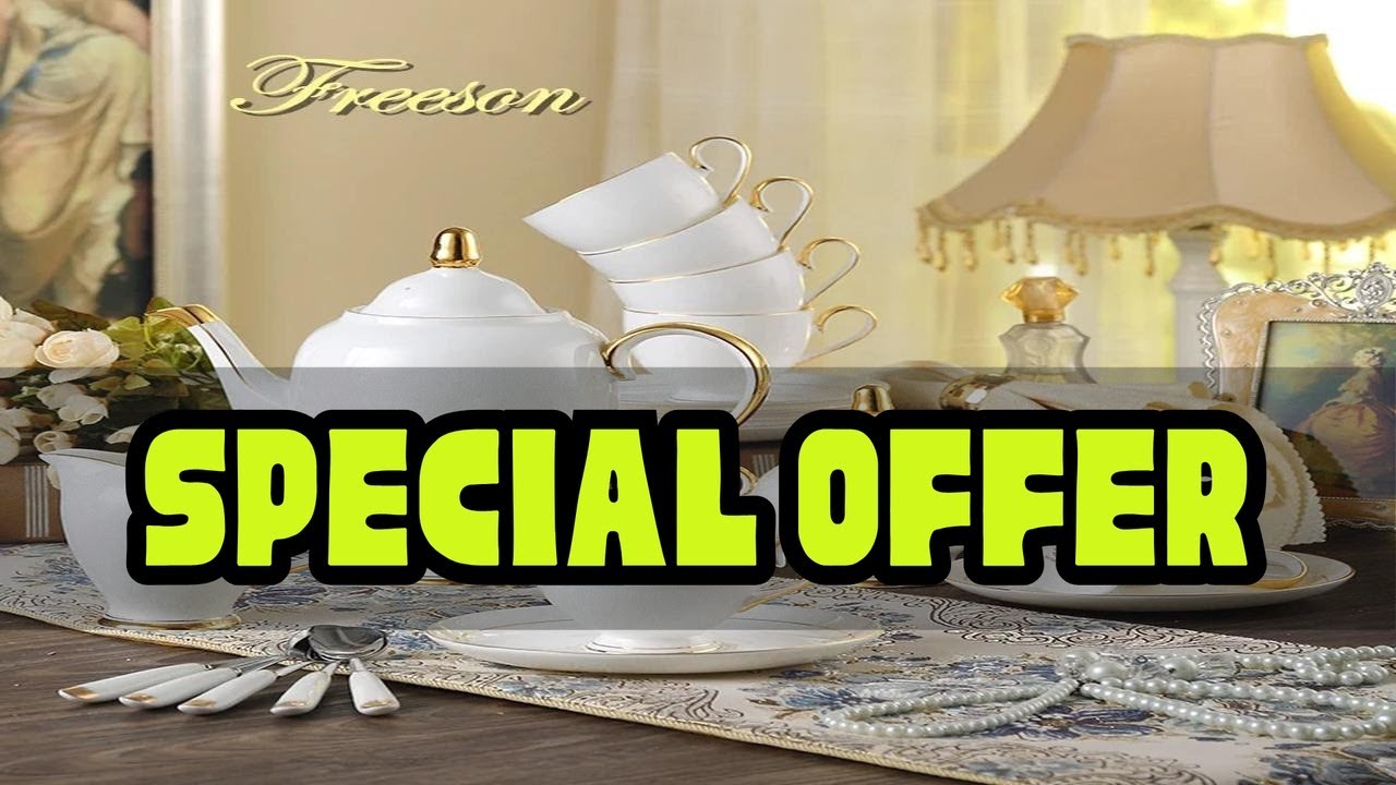 Grace Bone China Coffee Set White Gold Porcelain Tea Set Advanced Pot Cup Ceramic Mug Sugar Bowl Cr