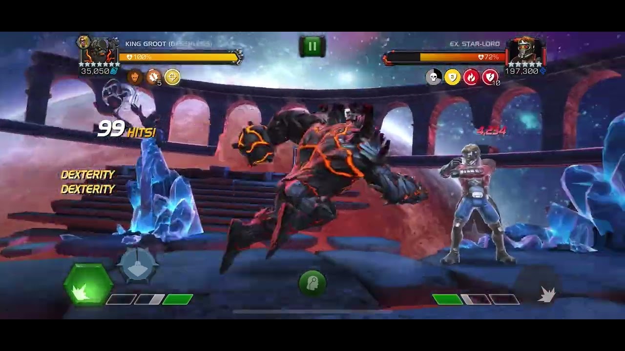 MCOC: 7* Deathless King Groot R2 Damage Showcase