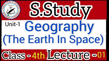Class 4th S.Studies Unit-1 Geography (The Earth In Space) Lecture -1 Oxford || Paras School