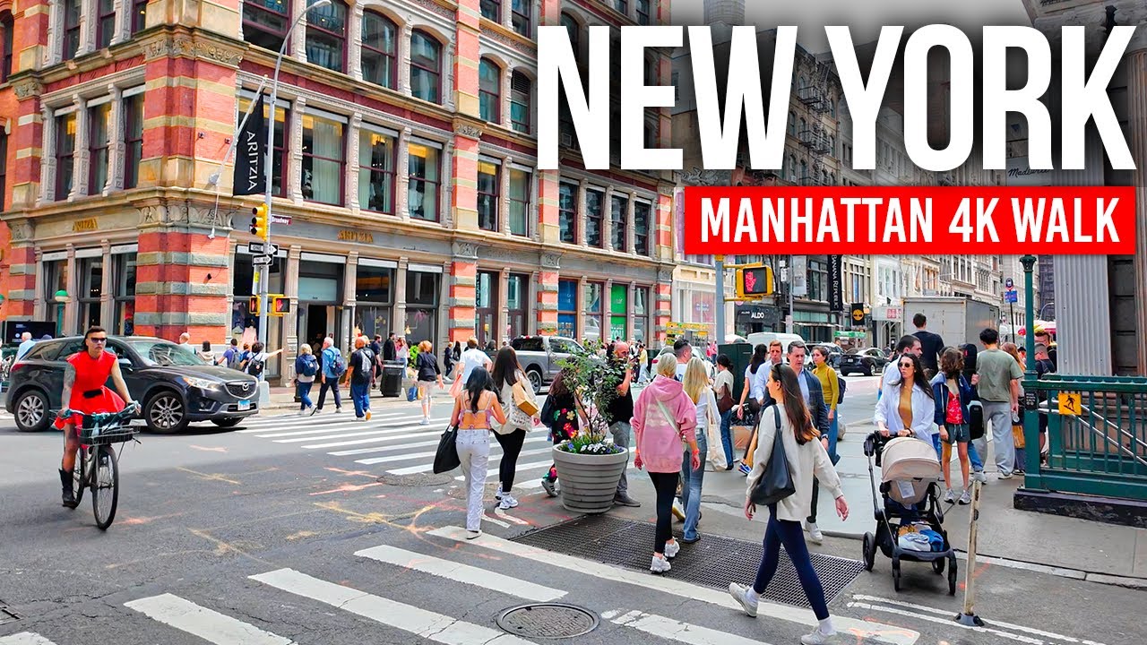 New York, Amerika Serikat | Avenue 7th | Tur Jalan Kaki 4K