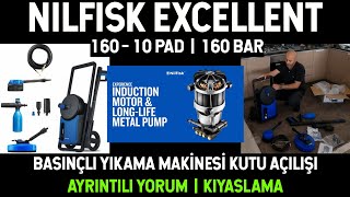 Nilfisk Excellent 160-10 Pad Unboxing 160 Bar Basınçlı Yıkama Makinesi Kutu Açılışı Yorum Kıyas
