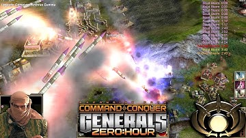 GLA Toxin 1vs7 Random Generals | Command & Conquer Generals Zero Hour