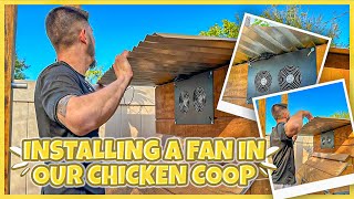 Installing A Fan In Our Chicken Coop | Saint Petersburg Florida Backyard Chickens | Urban Homestead