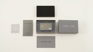 Unboxing the Luxury Card MasterCard Titanium Card