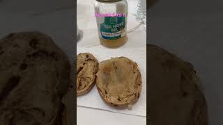 Sea Moss and bagel for breakfast with coffee