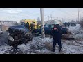 23.12.2020г - в Саратовской области водитель Ваз-2107 пошел на обгон и столкнулся с Мерседесом...