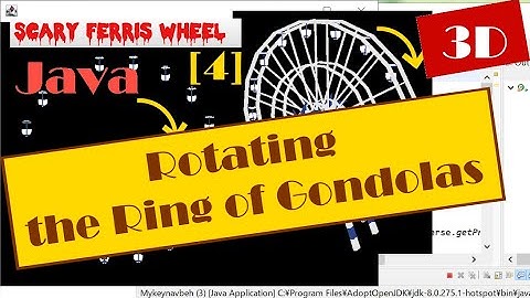 Java 3D: How to Make Each Gondola Point Downwards While a Ring of Gondolas Is Rotating (with SRC)