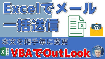 【マクロ中級】96回 Excelシートから宛名・本文を変更しながらメール一括作成、VBAでOutlook操作➀、Excel塾のエクセルマクロ講座中級編96回