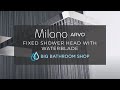 Milano arvo fixed shower head with waterblade  big bathroom shop
