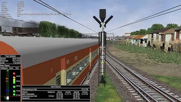 Open rails Delhi Rohtak Dmu Departing from New Delhi Jn