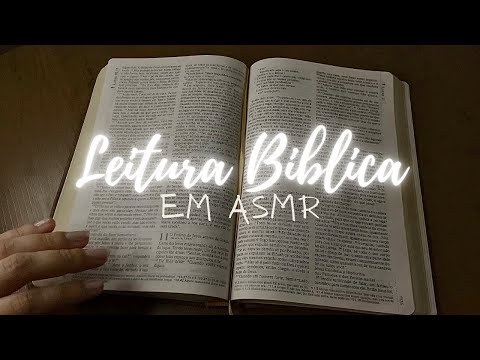 🌙💤 Durma em Minutos com Esta Leitura Bíblica Sussurrada | ASMR Livro de Lucas #4 + Chuva 🌧️📖