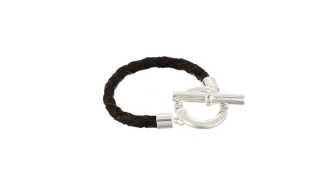 Lauren By Ralph Lauren Braided Leather W Toggle Closure Bracelet Sku8509105