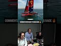 Neck-and-neck to the line!! 😮 #SailGP #sailing #racing