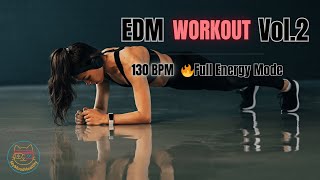 EDM Workout Vol.2 – 130 BPM for HIIT & Cardio Training (Full Energy Mix)