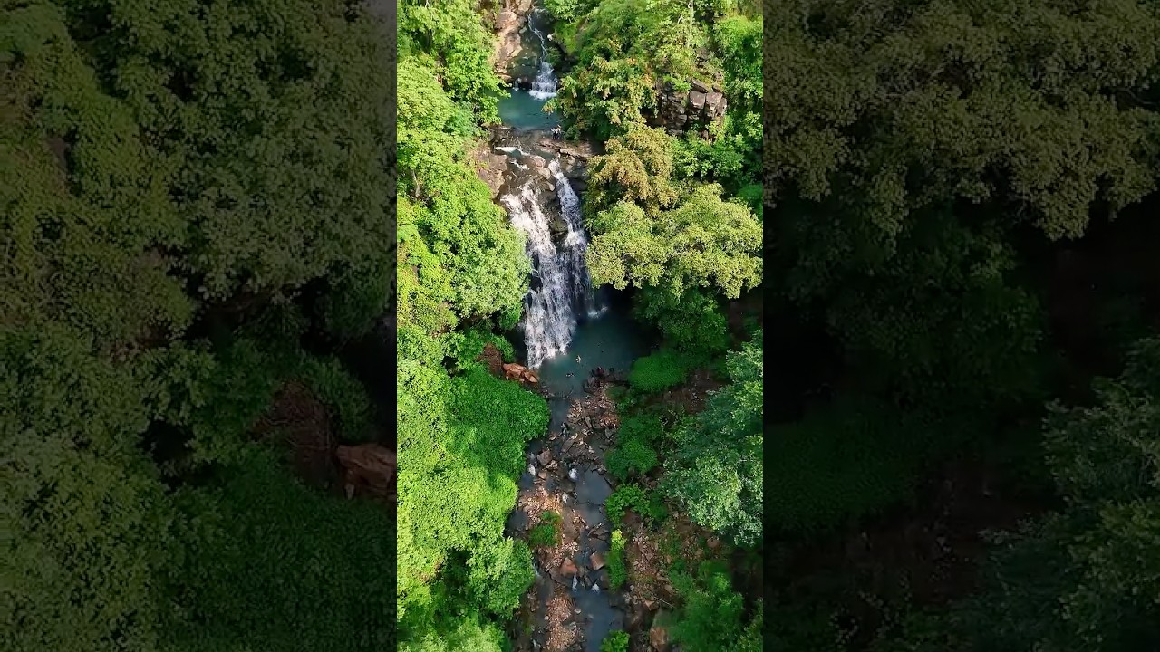 Desert state me waterfall?😳 #incredibleindia #bundiwalebhaiya #waterfall #rajasthan #monsoon #drone