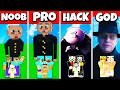 UNCLE FESTER ADDAMS WEDNESDAY BUILD CHALLENGE - NOOB vs PRO vs HACKER vs GOD Minecraft Animation