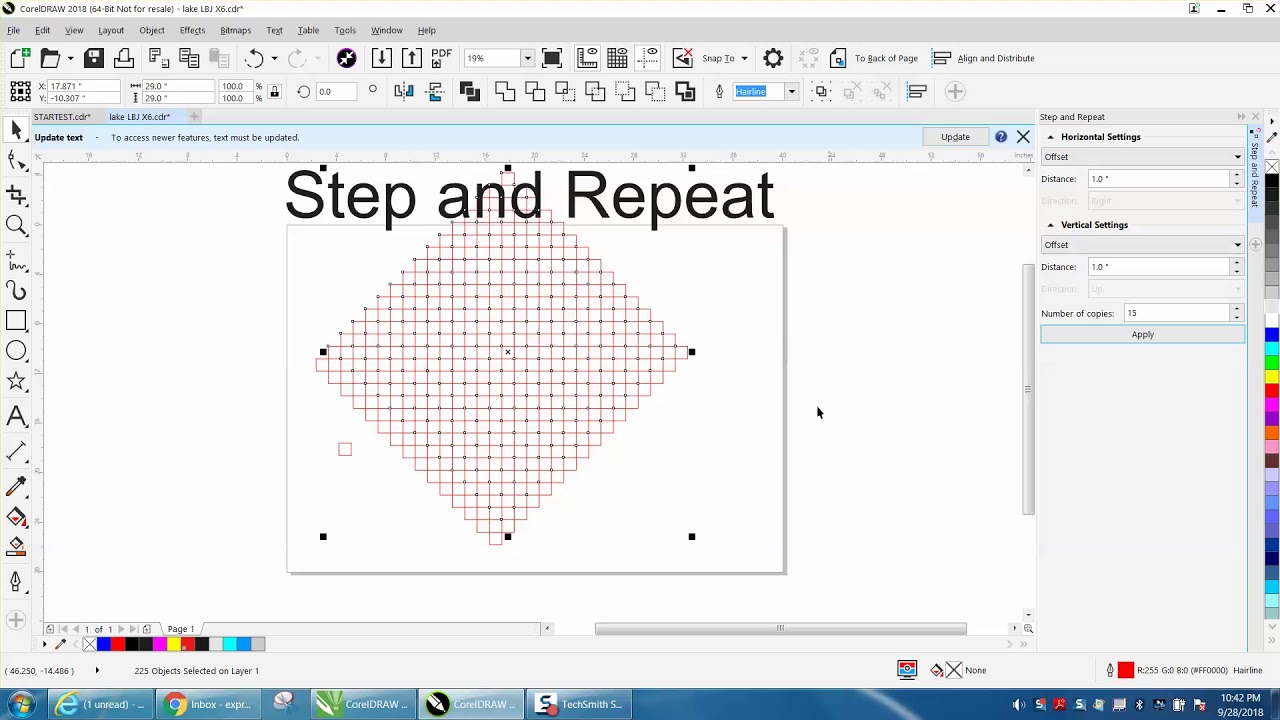  Corel Draw  Tips Tricks Step Repeat YouTube