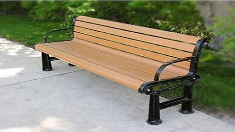 how to build composite park benches durable
