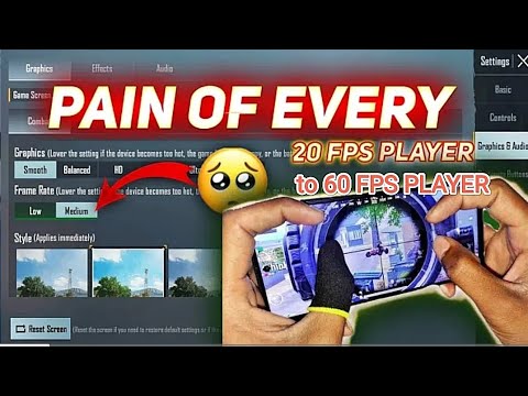 20 FPS to 60 FPS Walk Over | 60 FPS player| low end device bgmi montage ...