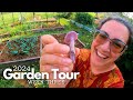 2024 greenhouse  garden tour week 3  pulling out tomatoes  harvesting purple mushrooms